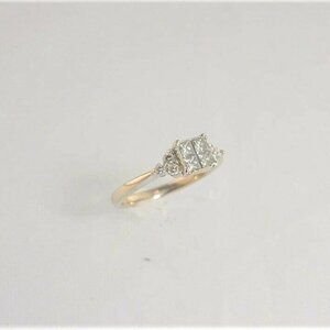 (I-1453-435) Ladies 14K white gold multistone diamond ring